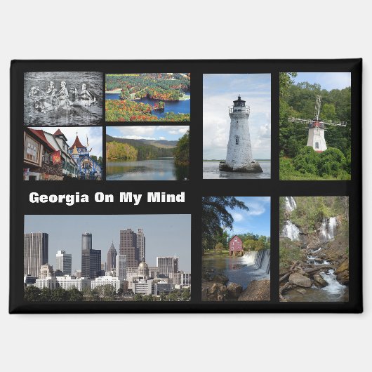 Impressies van Georgia USA Magneet (Voorkant)
