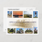 Impressies van St. Augustine, Briefkaart van Flori (Voorkant / Achterkant)