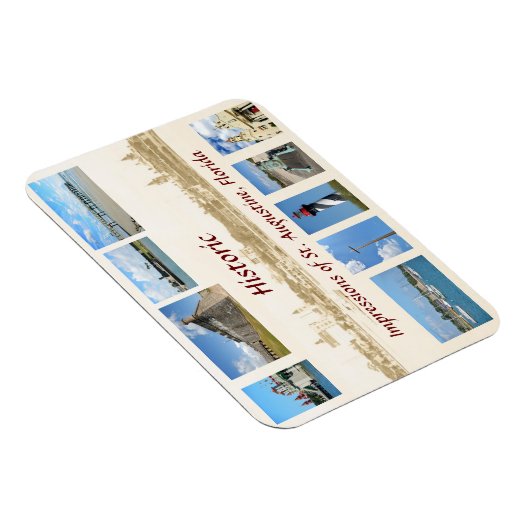 Impressies van St. Augustine, Florida Magneet (Rechterzijde)