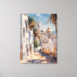 Impressinist picture of Tunis Canvas Afdruk