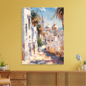 Impressinist picture of Tunis Canvas Afdruk (Insitu (Woonkamer))