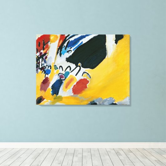 Impression III (Concert) van Wassily Kandinsky Canvas Afdruk (Insitu (Houten vloer))
