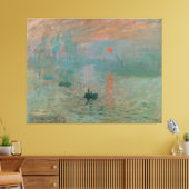 Impression, Soleil Levant by Claude Monet 1872 Canvas Afdruk (Insitu (Woonkamer))