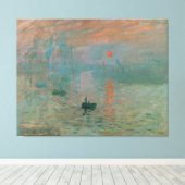 Impression, Soleil Levant by Claude Monet 1872 Canvas Afdruk (Insitu (Houten vloer))