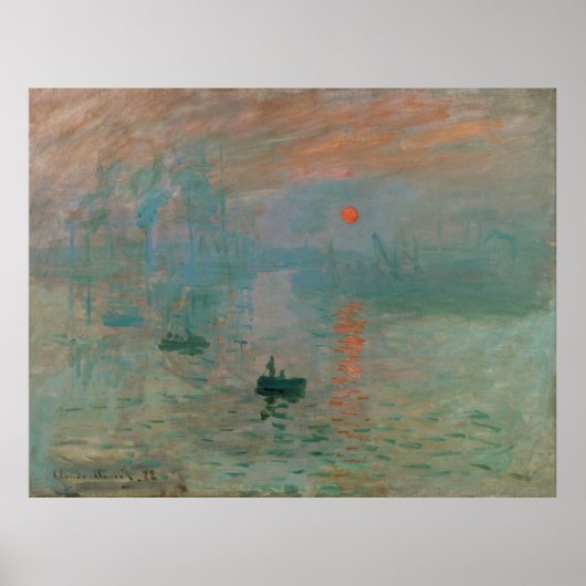 Impression, Soleil Levant by Claude Monet 1872 Poster (Voorkant)
