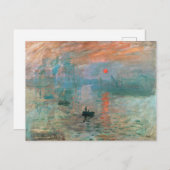 Impression, Sunrise 1872 Claude Monet Briefkaart (Voorkant / Achterkant)
