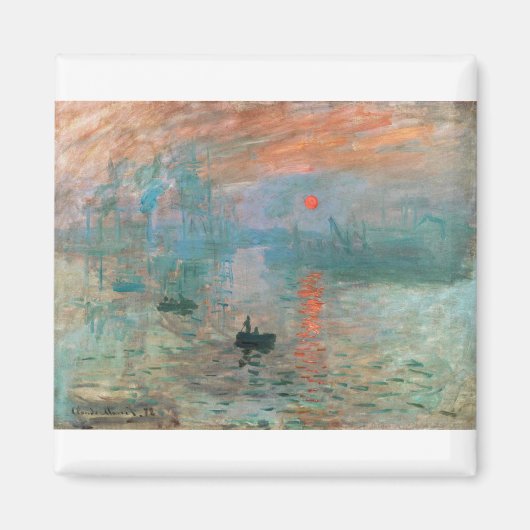 Impression, Sunrise 1872 Claude Monet Magneet (Voorkant)