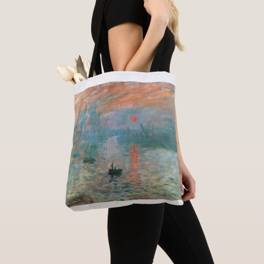 Impression, Sunrise 1872 Claude Monet Tote Bag (Dichtbij)