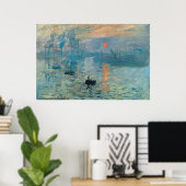 Impression, Sunrise, 1873 Poster (Thuiskantoor)