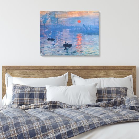 Impression Sunrise Canvas Afdruk (Insitu (Slaapkamer))