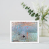 Impression, Sunrise, Claude Monet, 1872 Briefkaart (Staand voorkant)