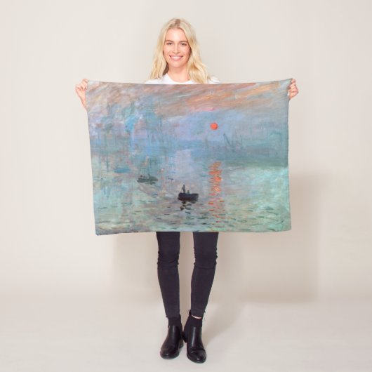 Impression, Sunrise, Claude Monet, 1872 Fleece Deken (In situ)