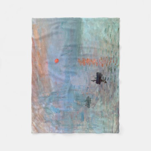 Impression, Sunrise, Claude Monet, 1872 Fleece Deken (Voorkant)