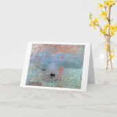 Impression, Sunrise, Claude Monet, 1872 Kaart (Gele Bloem)