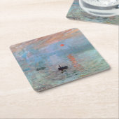 Impression, Sunrise, Claude Monet, 1872 Kartonnen Onderzetters (Schuin)