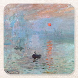 Impression, Sunrise, Claude Monet, 1872 Kartonnen Onderzetters