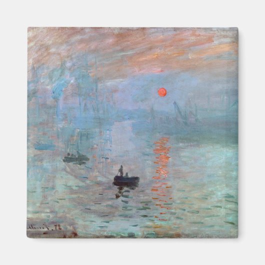 Impression, Sunrise, Claude Monet, 1872 Magneet (Voorkant)