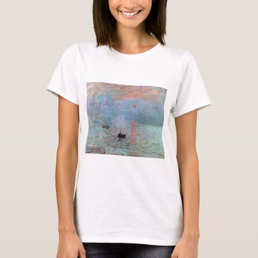 Impression, Sunrise, Claude Monet, 1872 T-shirt (Voorkant)