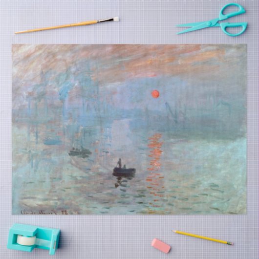 Impression, Sunrise, Claude Monet, 1872 Tissuepapier (Craft)