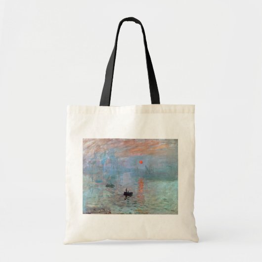 Impression, Sunrise, Claude Monet, 1872 Tote Bag (Voorkant)