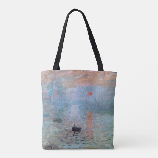 Impression, Sunrise, Claude Monet, 1872 Tote Bag (Achterkant)