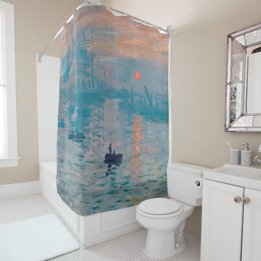 Impression Sunrise Claude Monet Douchegordijn (In situ)