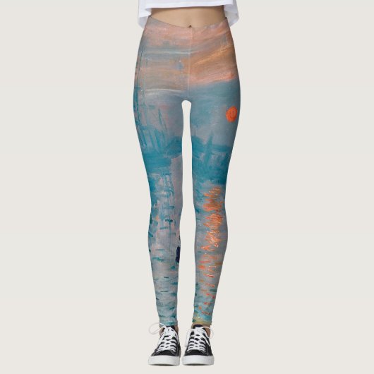 Impression Sunrise Claude Monet Leggings (Voorkant)