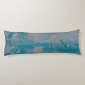 Impression Sunrise Claude Monet Lichaamskussen (Achterkant)