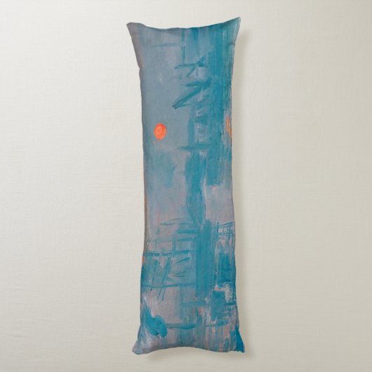 Impression Sunrise Claude Monet Lichaamskussen (Achterkant (Verticaal))