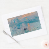 Impression Sunrise Claude Monet Rechthoekige Sticker (Envelop)