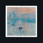Impression Sunrise Claude Monet Servet<br><div class="desc">Monet Impressionisme Painting - De naam van dit schilderij is Impression,  Sunrise,  een beroemd schilderij van de Franse impressionist Claude Monet,  geschilderd in 1872 en getoond op de tentoonstelling van impressionisten in Parijs in 1874. Zonneopgang shows de haven van Le Havre.</div>