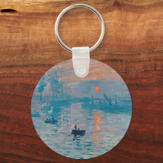 Impression Sunrise Claude Monet Sleutelhanger (Voorkant)