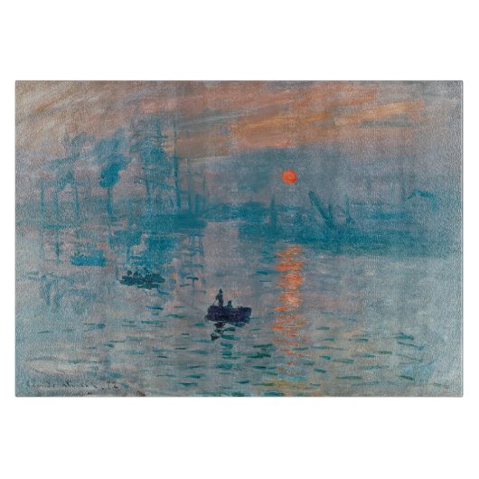 Impression Sunrise Claude Monet Snijplank (Voorkant)
