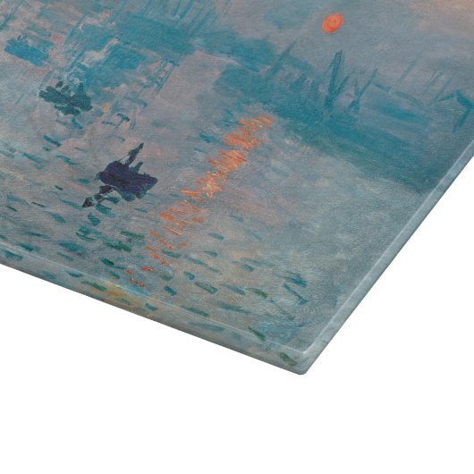 Impression Sunrise Claude Monet Snijplank (Hoek)