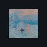 Impression Sunrise Claude Monet Stenen Magneet<br><div class="desc">Monet Impressionisme Painting - De naam van dit schilderij is Impression,  Sunrise,  een beroemd schilderij van de Franse impressionist Claude Monet,  geschilderd in 1872 en getoond op de tentoonstelling van impressionisten in Parijs in 1874. Zonneopgang shows de haven van Le Havre.</div>
