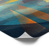 Impression Sunrise - Cubistisch meesterwerk geïnsp Poster (Hoek)