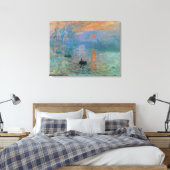 Impression Sunrise door Claude Monet Canvas Afdruk (Insitu (Slaapkamer))