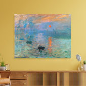 Impression Sunrise door Claude Monet Canvas Afdruk (Insitu (Woonkamer))