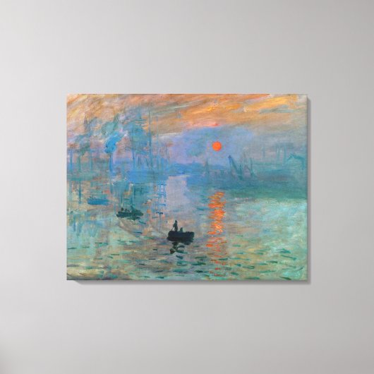 Impression Sunrise door Claude Monet Canvas Afdruk (Voorkant)