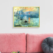 Impression Sunrise door Claude Monet Canvas Afdruk (Insitu (Woonkamer))