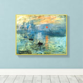 Impression Sunrise door Claude Monet Canvas Afdruk (Insitu (Houten vloer))