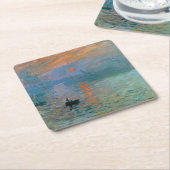 Impression Sunrise door Claude Monet Kartonnen Onderzetters (Schuin)