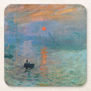 Impression Sunrise door Claude Monet Kartonnen Onderzetters