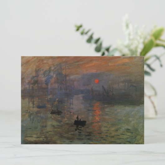 Impression Sunrise door Claude Monet,  kunst (Staand voorkant)