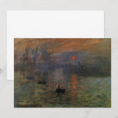 Impression Sunrise door Claude Monet,  kunst (Voorkant / Achterkant)