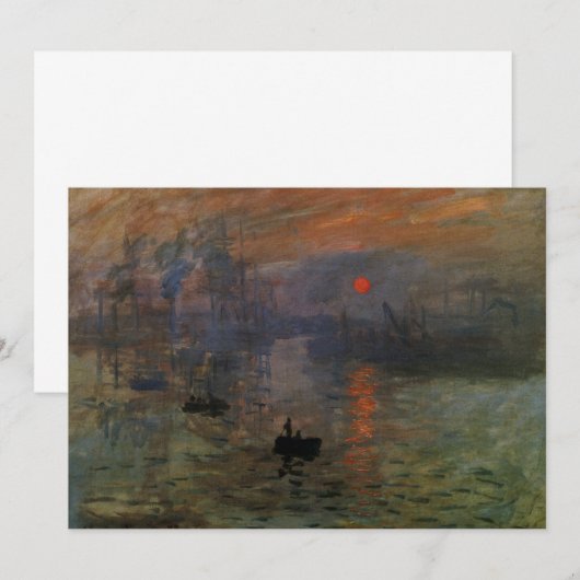 Impression Sunrise door Claude Monet,  kunst (Voorkant / Achterkant)