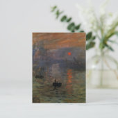Impression Sunrise door Claude Monet,  kunst Briefkaart (Staand voorkant)