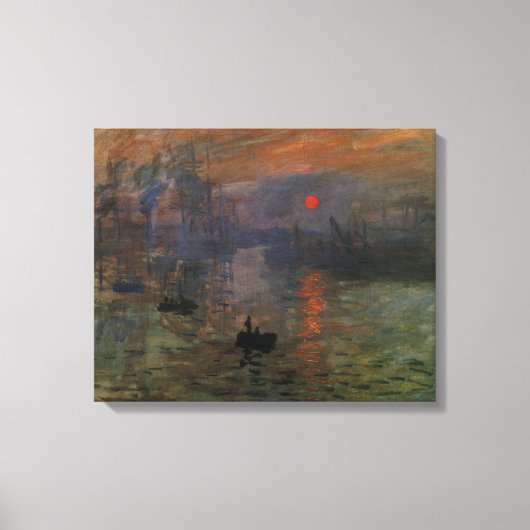 Impression Sunrise door Claude Monet, kunst Canvas Afdruk (Voorkant)
