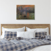 Impression Sunrise door Claude Monet, kunst Canvas Afdruk (Insitu (Slaapkamer))