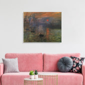 Impression Sunrise door Claude Monet, kunst Canvas Afdruk (Insitu (Woonkamer))